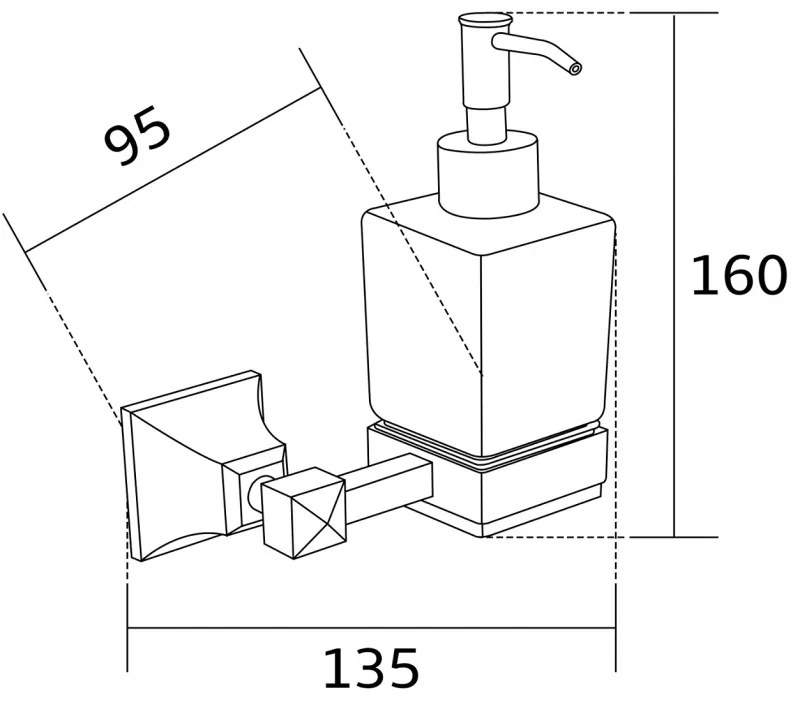 Mexen príslušenstvo, Dalia dávkovač mydla, čierna, 70173388-70