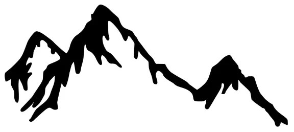 Nástenná dekorácia 37x70 cm hory kov