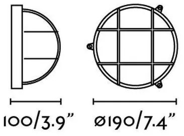 FARO 70999 - Vonkajšie nástenné svietidlo NORAY 1xE27/60W/230V IP65