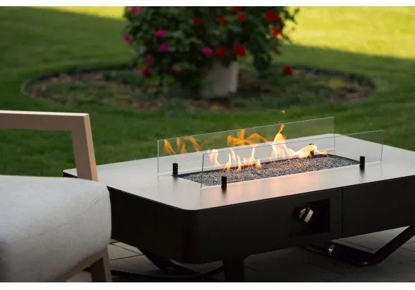 Planika Rio Table GAS - Vonkajší plynový krb 46x106 cm 10kW