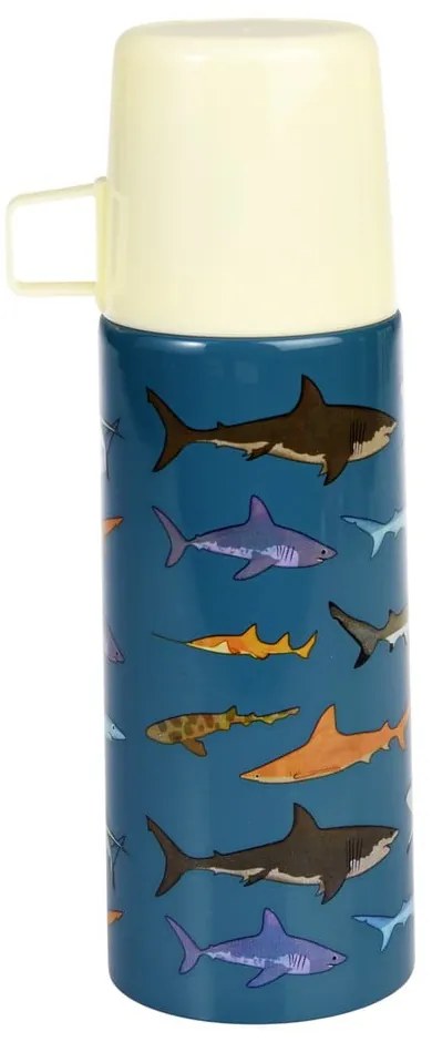 Modrá detská termoska 350 ml Sharks – Rex London
