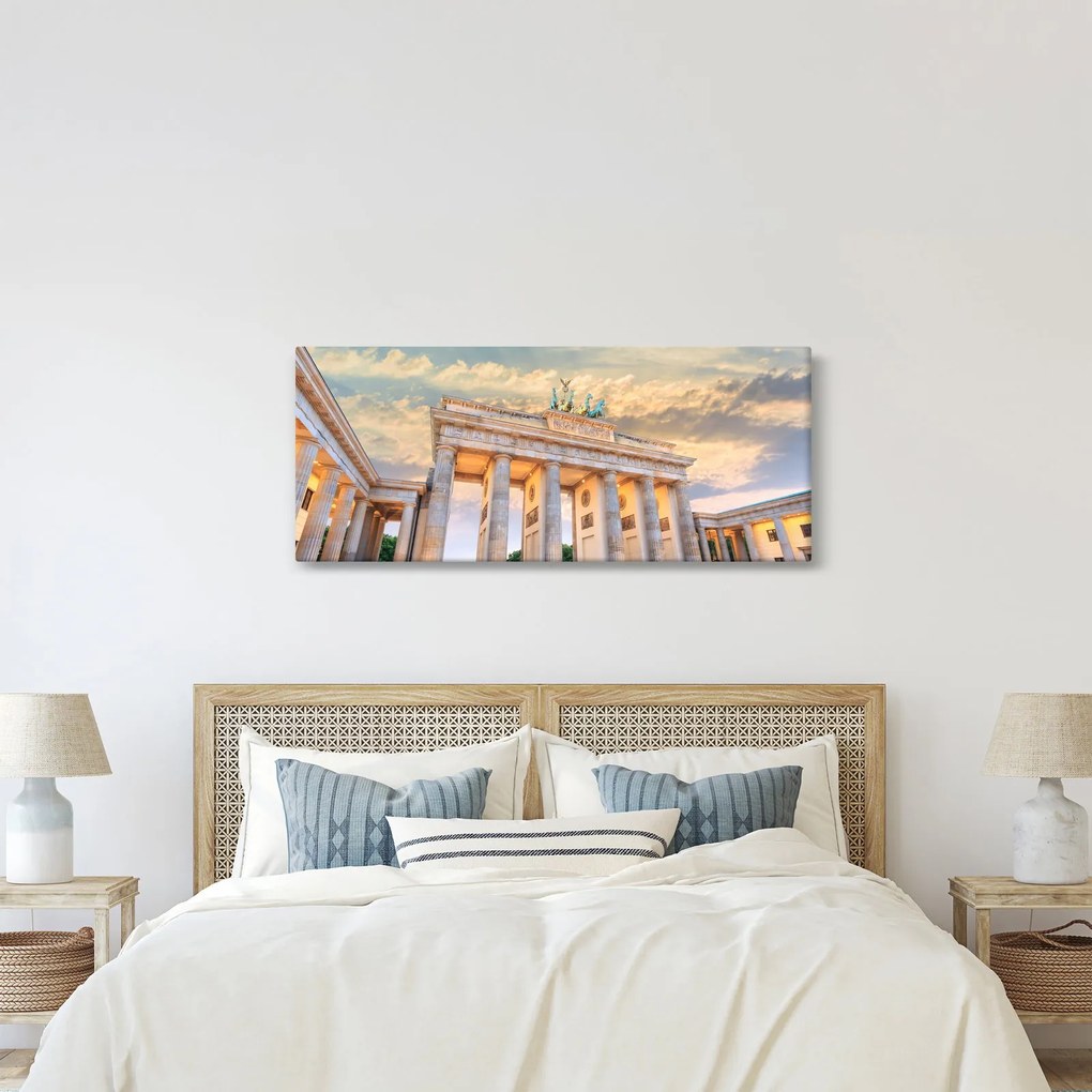 Obraz - Brandenburská brána, Berlín, Nemecko (120x50 cm)