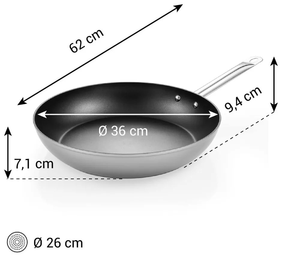 Hliníková panvica s nepriľnavým povrchom ø 36 cm GrandChef+ – Tescoma
