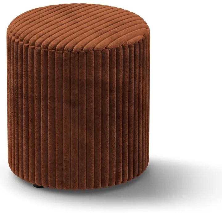 Menčestrový taburet v tehlovej farbe Dia – Micadoni