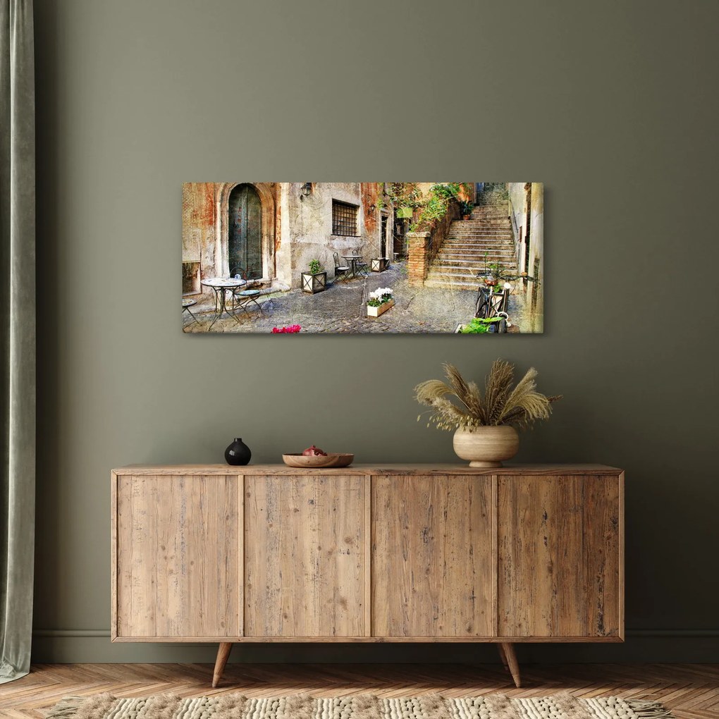 Obraz - Staré ulice Ríma (120x50 cm)