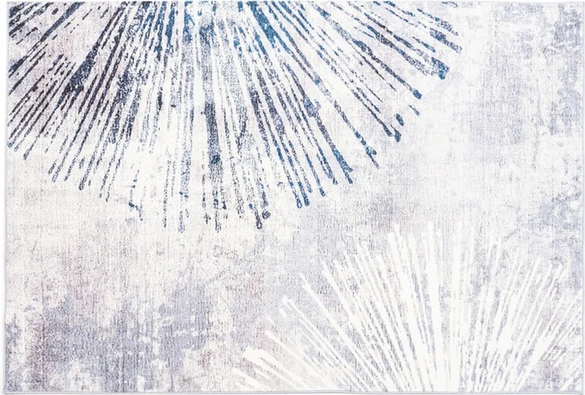 Koberec Roma – sivý s abstraktným vzorom, obdĺžnikový tvar Rozmer: 120x170 cm
