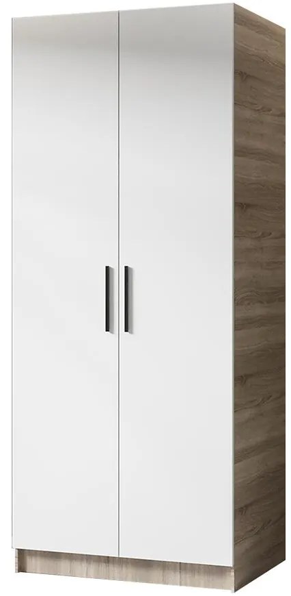 Skriňa Gold 2d Dub Sonoma/Biela