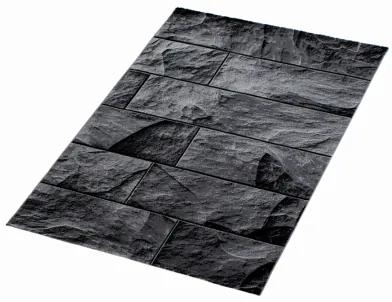 Koberce Breno Kusový koberec PARMA 9250 Black, sivá, čierna,200 x 290 cm