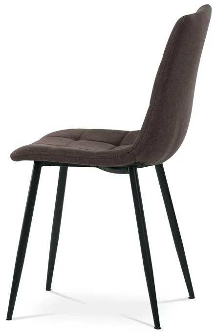 Autronic BONTEC Jedálenská stolička, hnedá, látka, DCL-974 BR2 Farba: Hnedá