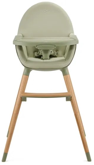 KINDERKRAFT - Detská jedálenská stolička 2v1 FINI2 buk/zelená