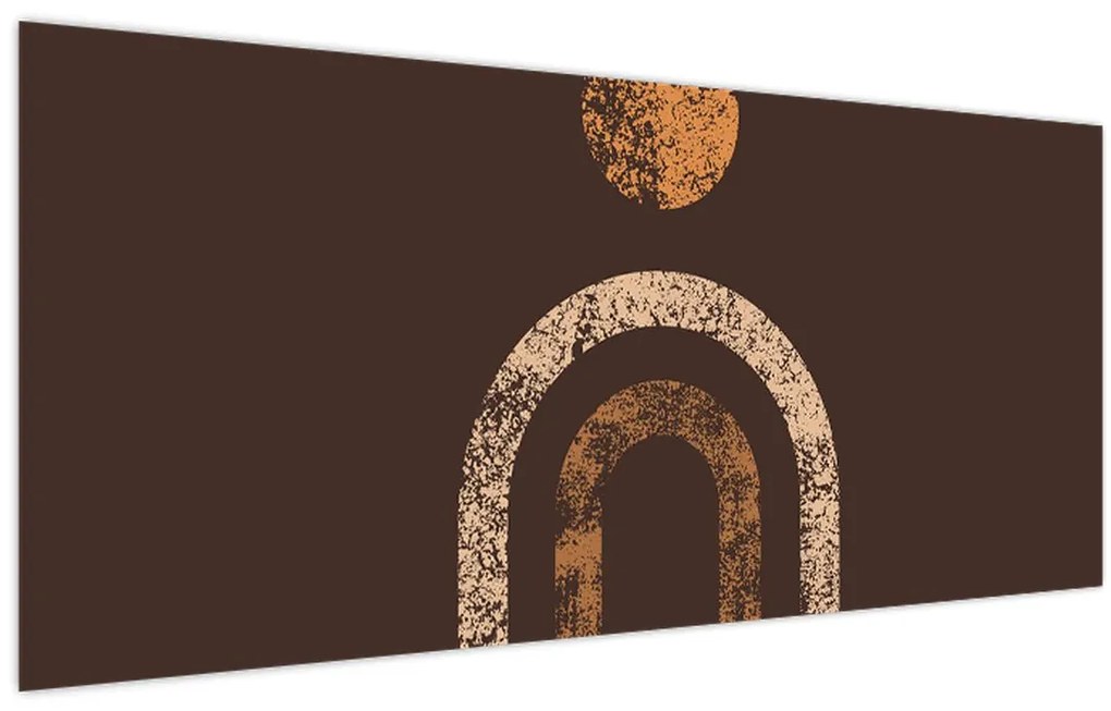 Obraz - Oranžové oblúky N⁰1 (120x50 cm)