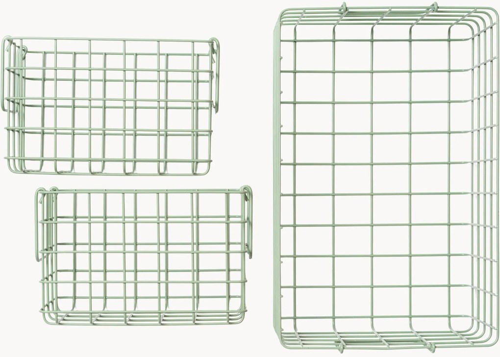 Kovové úložné košíky The Baskets, 3 ks