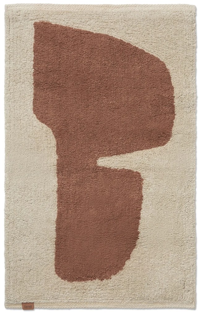 Ferm Living Bavlnená kúpeľňová predložka Parchment 50 × 70 cm