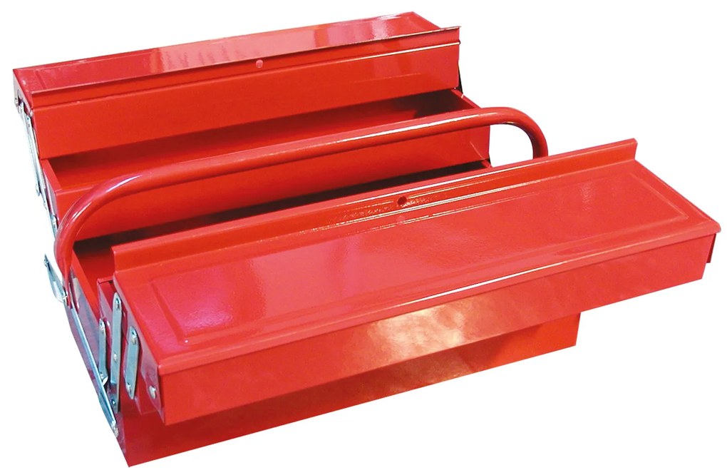 XTline Kufor na náradie kov. 404x200x150mm 5 priehradok TB123