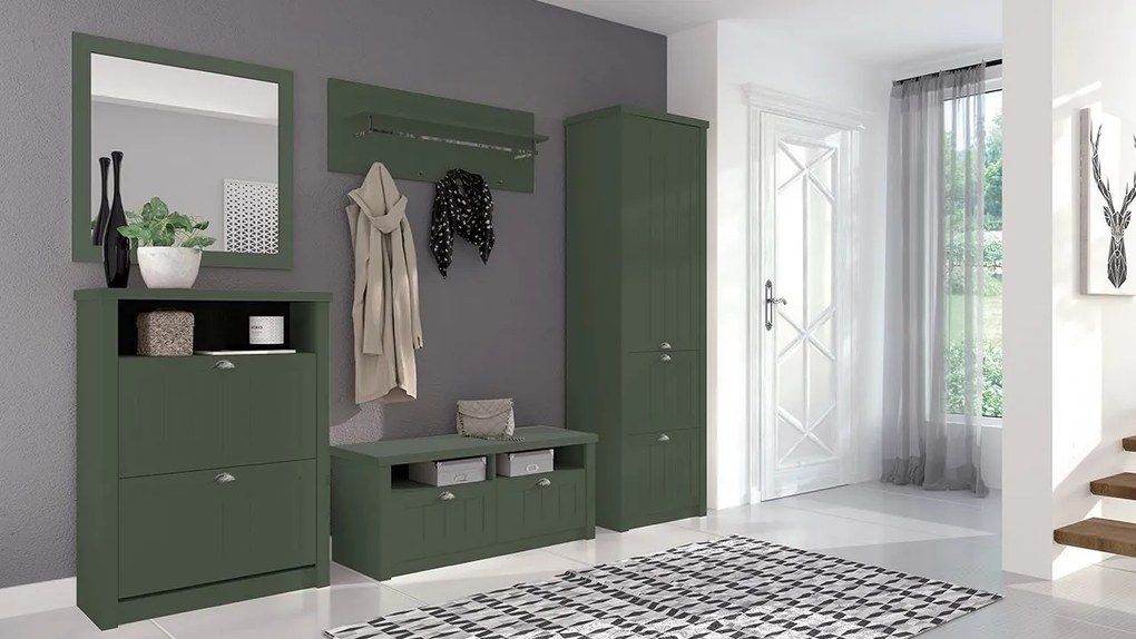 Nábytok do predsiene Patty 2 V, Farba:: sivá