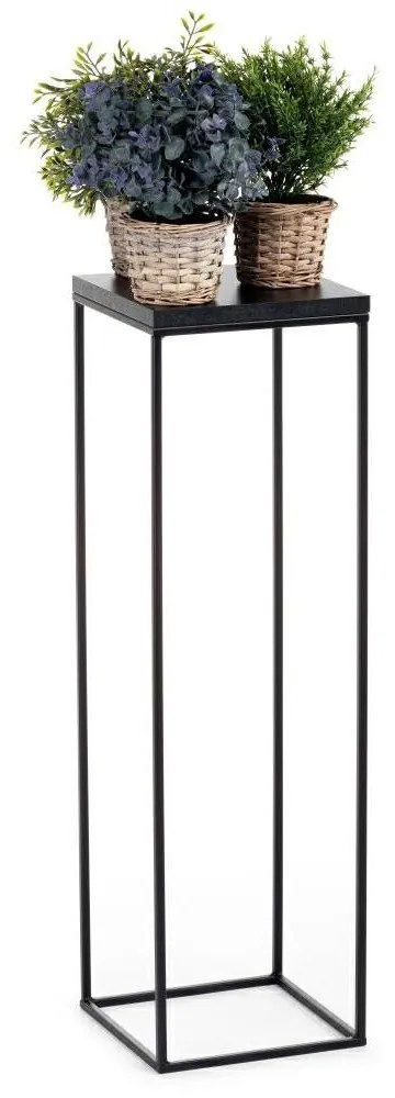 Kvetinový stojan CHARR 80 cm čierny
