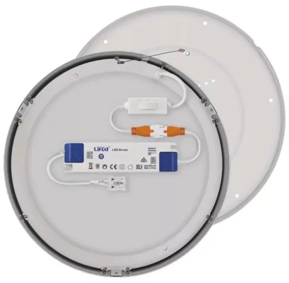 LED Stropné svietidlo LED/28,5W/230V 3000/3500/4000K pr. 30 cm chróm