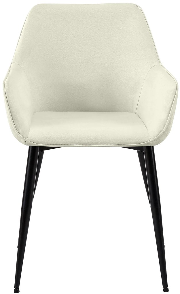 Jedálenská stolička Luena látka - krémová