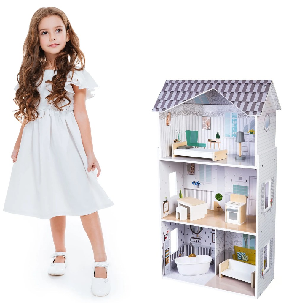 Domček pre bábiky s nábytkom Grace residence ECOTOYS
