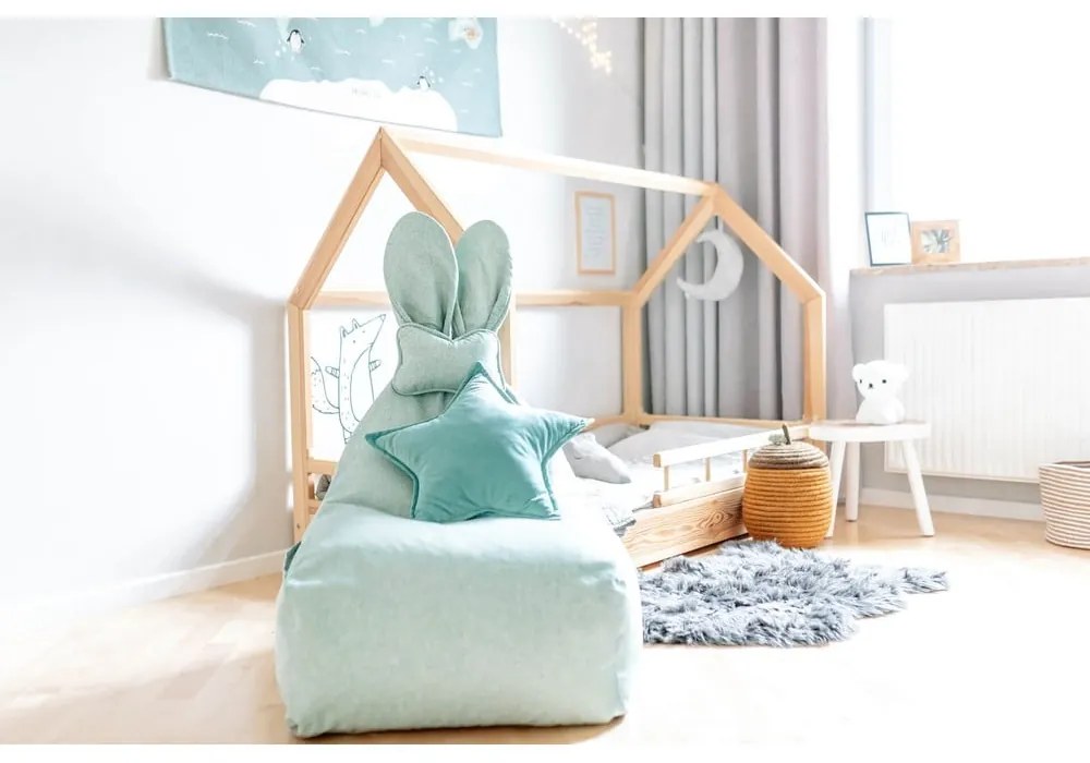 Béžový detský sedací vak The Brooklyn Kids Funny Bunny