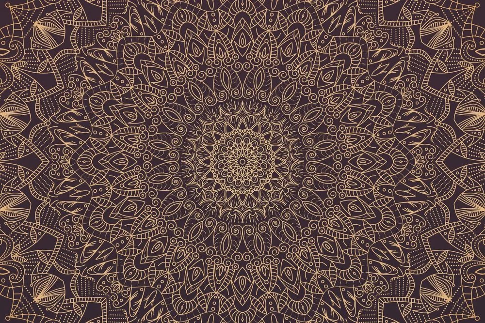 Samolepiaca tapeta detailná ozdobná Mandala