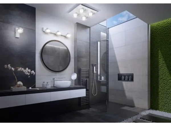 Ledvance -LED Kúpeľňové nástenné svietidlo ORBIS FLAME 3xLED/5,5W/230V IP44 biela