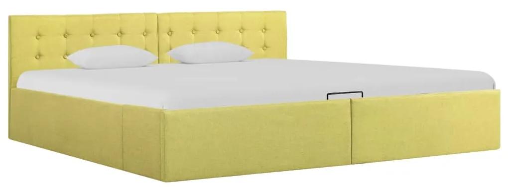 Hydraulický posteľný rám+úložný priestor, látka 180x200 cm