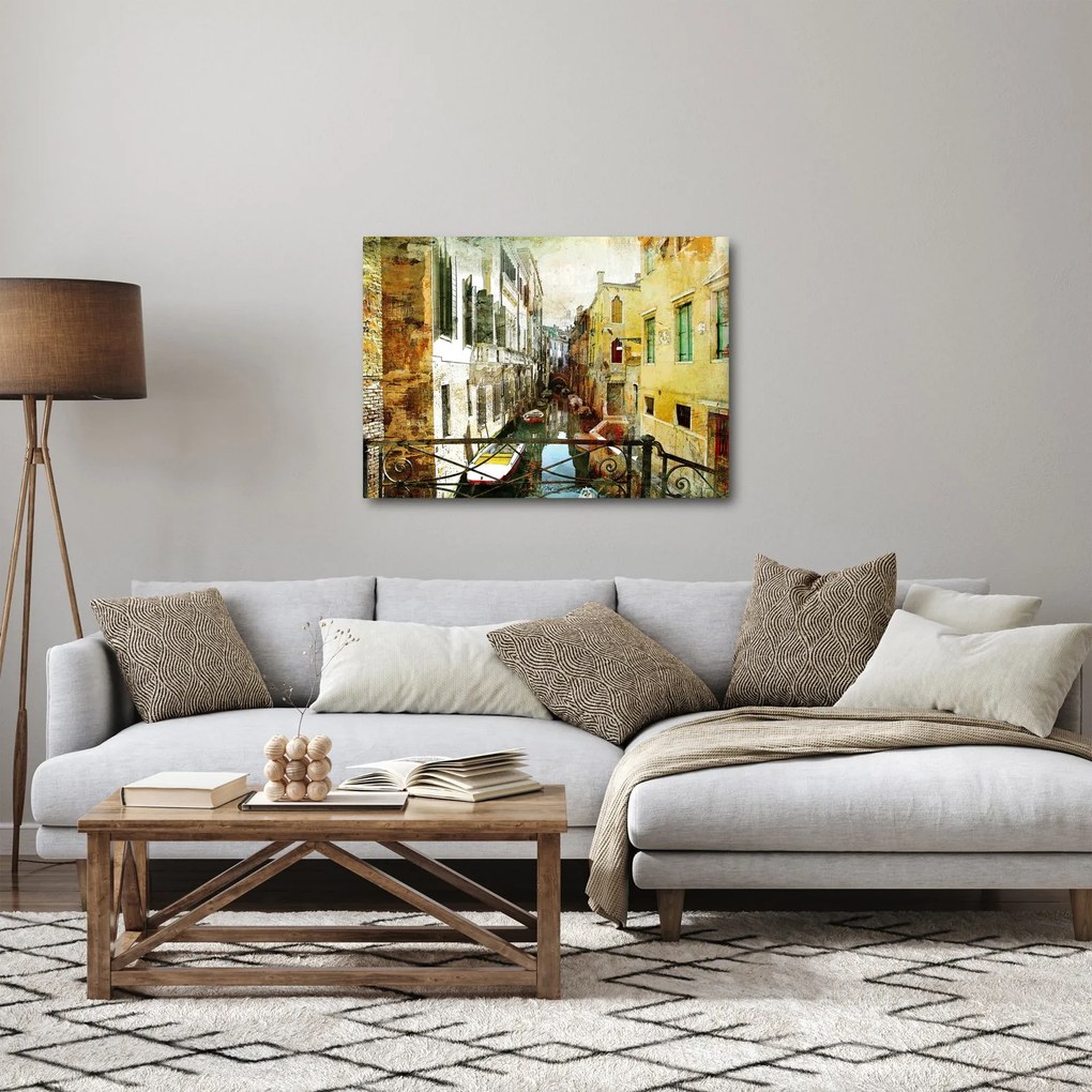 Obraz - Ulička v Benátkach (70x50 cm)