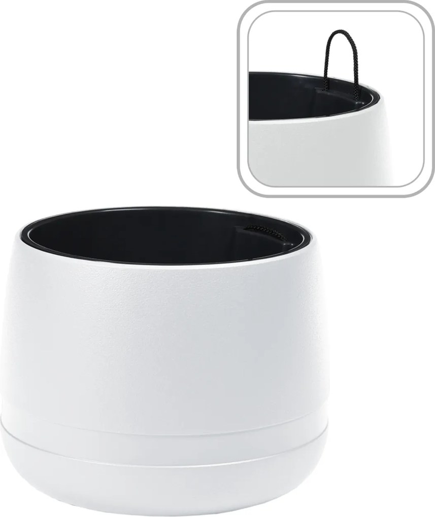 KVETINÁK KOMA VAZA 480 MM – biely*51113