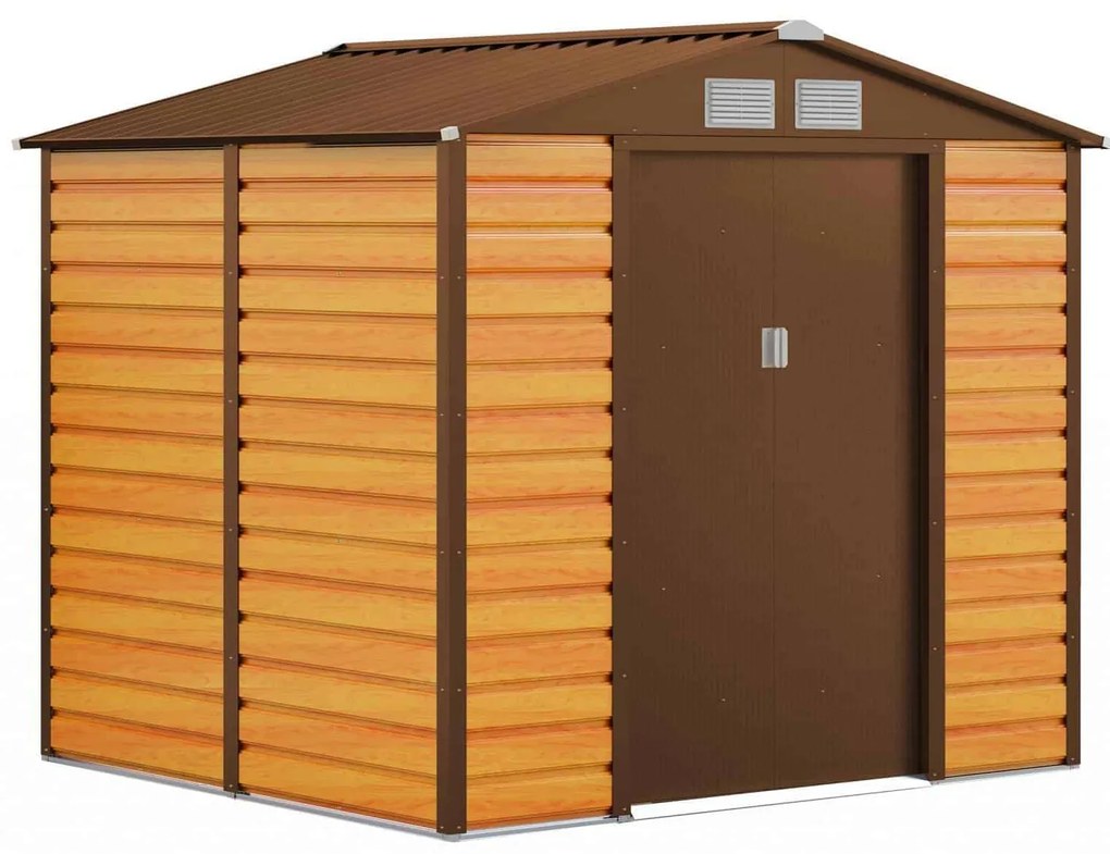 Záhradný domček G21 GAH 407 - 213 x 191 cm, hnedý