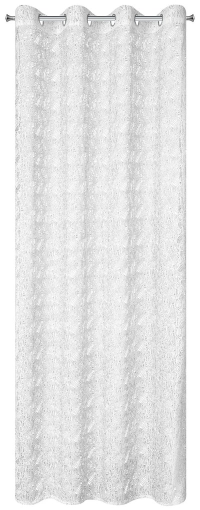 ZÁCLONA NA KRÚŽKOCH MONI 140X250 CM BIELA