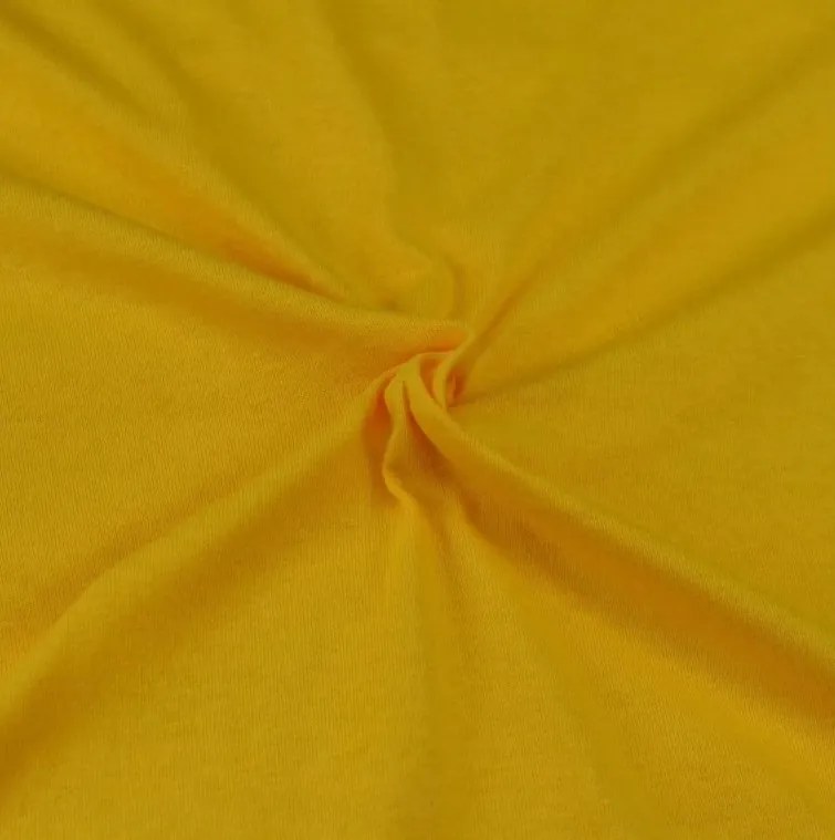 Jersey prestieradlo Sýto Žlté 100x200 cm