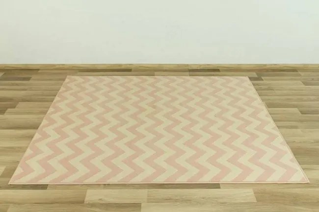 Koberec LUNA 503574/85822 Cik cak ružový