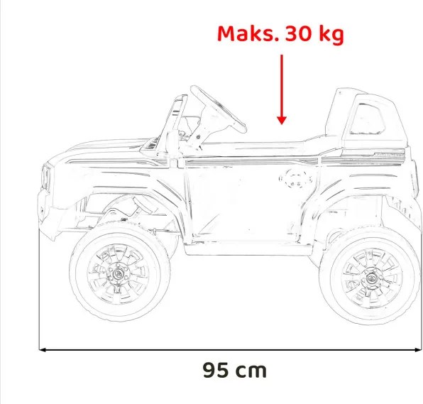 Elektrické autíčko Toyota Land Cruiser PRADO modré