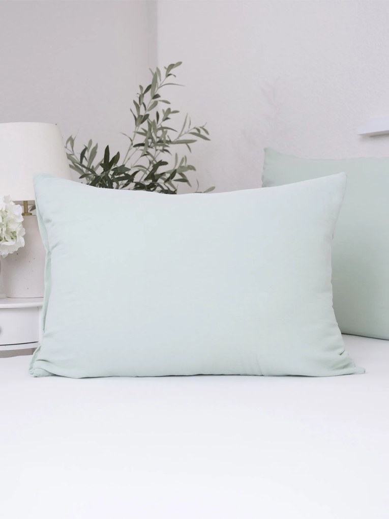 Mušelínová obliečka na vankúš 50 × 70 cm - Alexia mätová