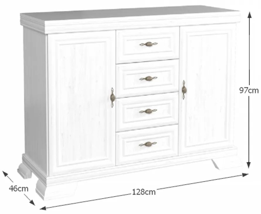 Skriňa KORA KK4, borovica Andersen