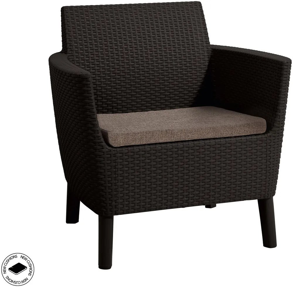 Záhradný balkónový set SALEMO BALCONY Allibert Hnedá