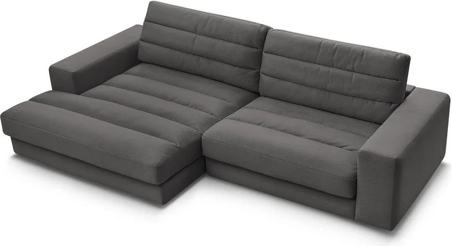 Antracitová zamatová rohová pohovka (ľavý roh/s leňoškou) Sierra – Bobochic Paris