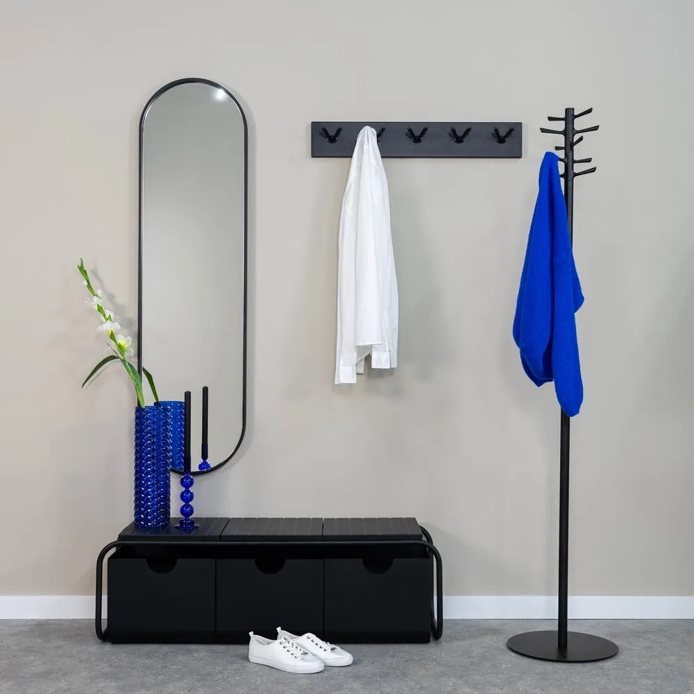 Čierny kovový vešiak 35x178 cm Pull – Spinder Design