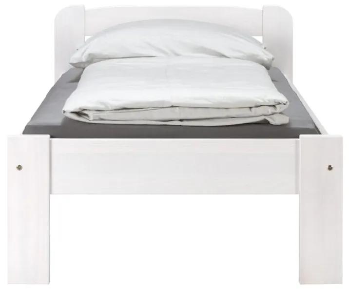 IDEA nábytok Jednolôžko MAX 2 - 90x200 biely lak