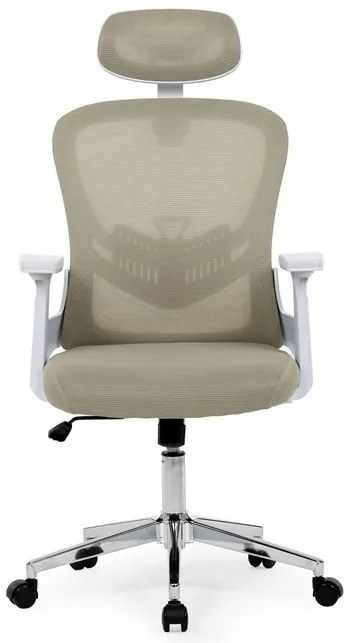 Autronic BONTEC Kancelárska stolička, hojdací mechanizmus, béžová sieťovina, KA-K2031 BGE Farba: Ružová