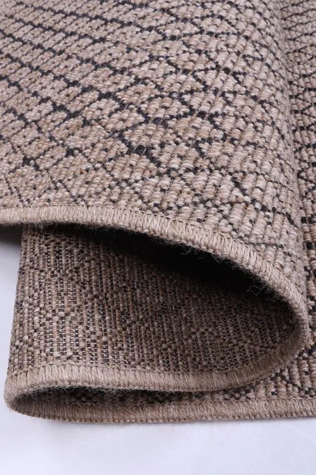 Koberec Indiana 08625A JUTE / BLACK