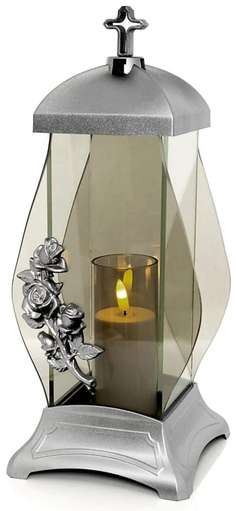 Strieborný kahanec na hrob Amfora 36cm