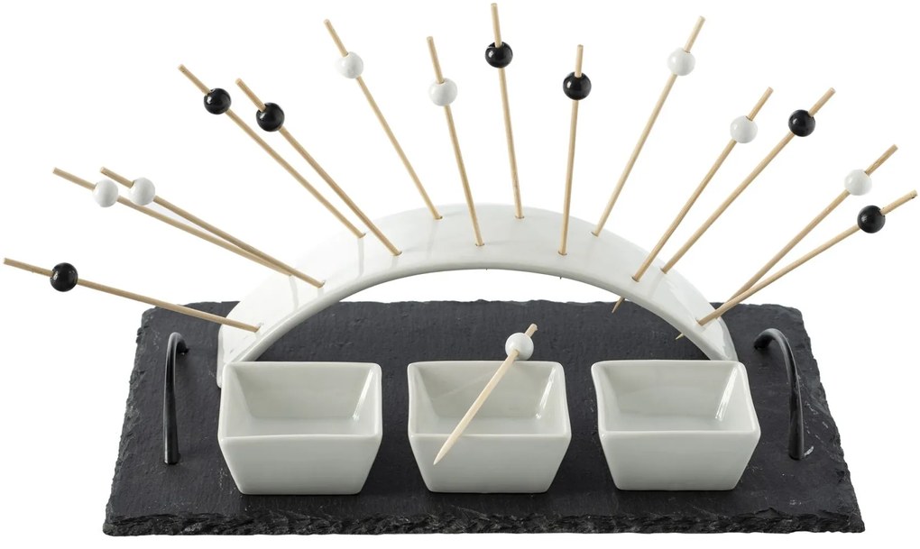 Servírovacia súprava na podávanie občerstvenia Aperitive