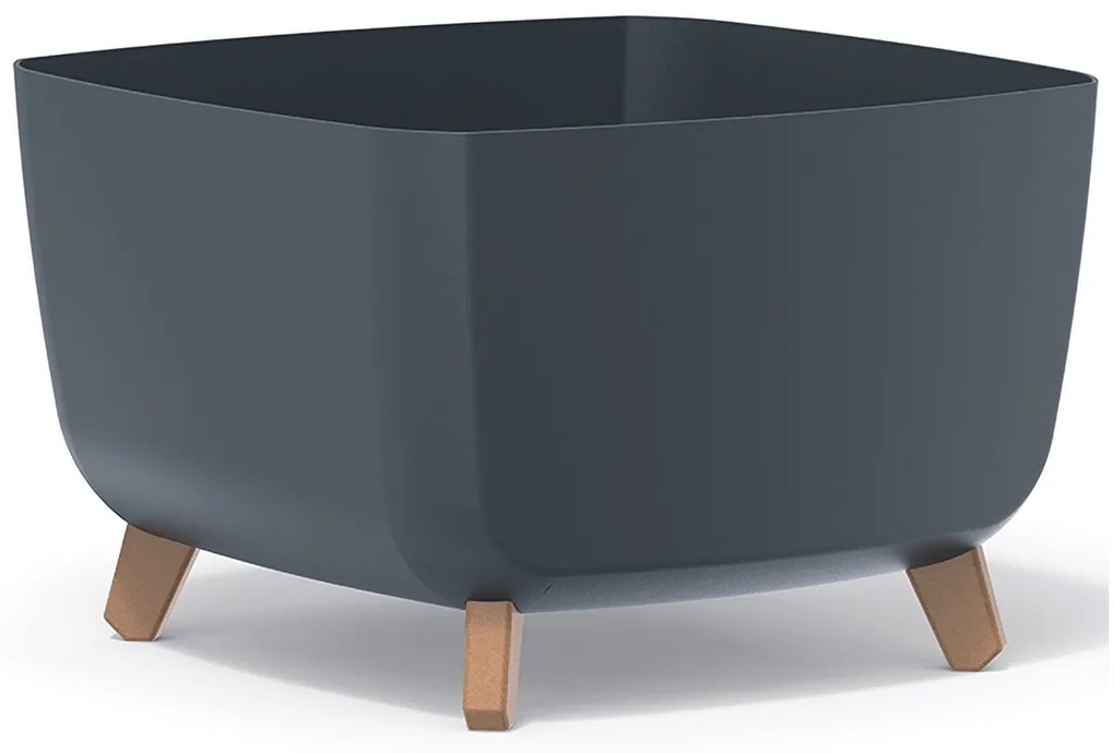 Plastový kvetináč na nožičkách DGQL400 39 cm - antracit