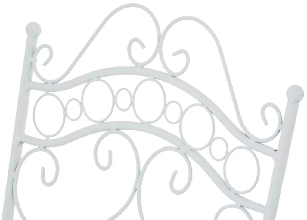 Kovová stolička skladacia Indra (SET 2 ks) - Biela