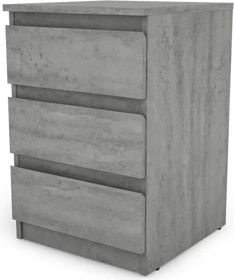 Skrinka/vysoký nočný stolík Carlos 403S, šedý beton