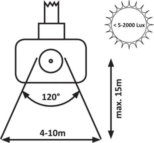 Rabalux 7068 - LED Reflektor so senzorom FLOOD LED/30W/230V 4000K IP44 čierna