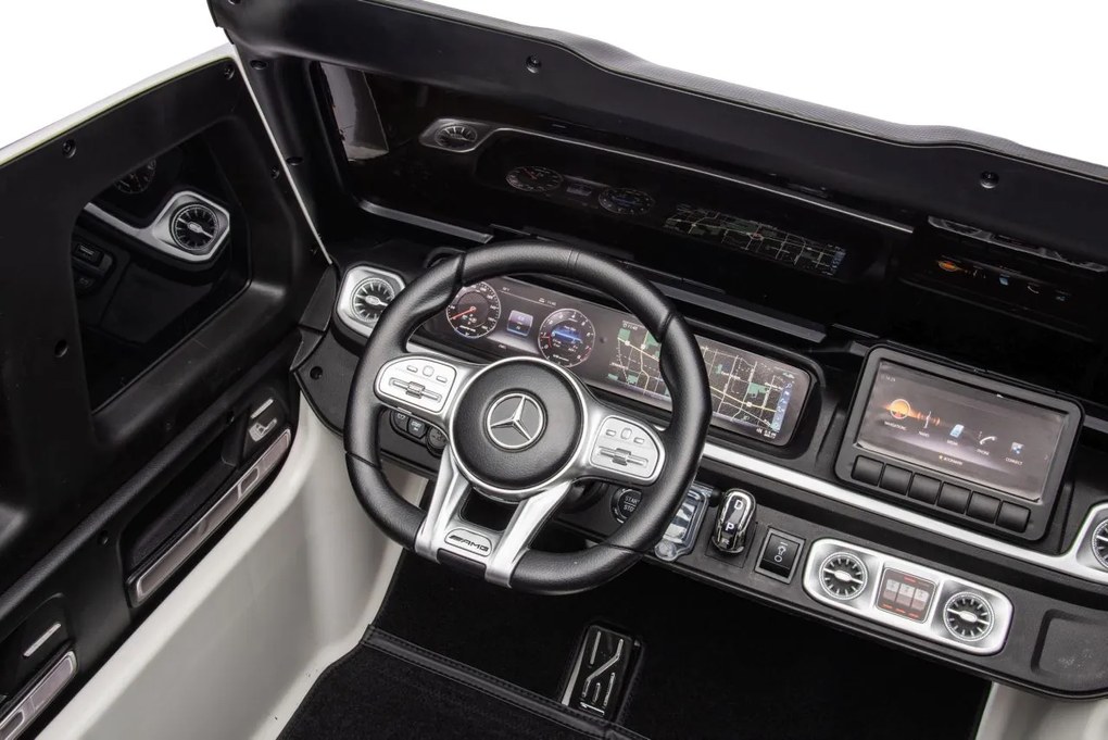 Elektrické autíčko Mercedes G63 AMG 4x200W XXL - biele