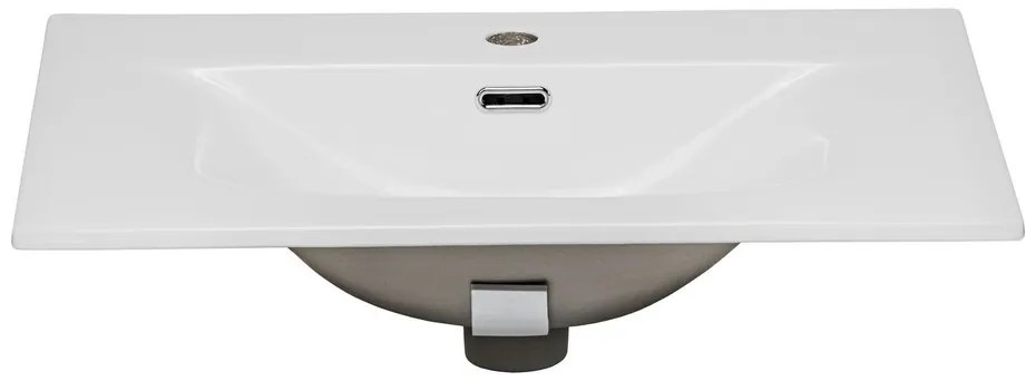 Koupelnová skříňka Bali Sky se zápustným umyvadlem 80 cm kašmírová/dub wotan